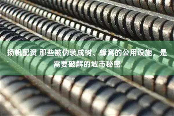 扬帆配资 那些被伪装成树、蜂窝的公用设施，是需要破解的城市秘密